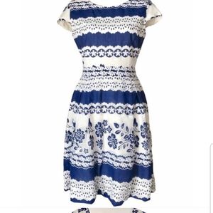 Cremieux Blue/ White Dress